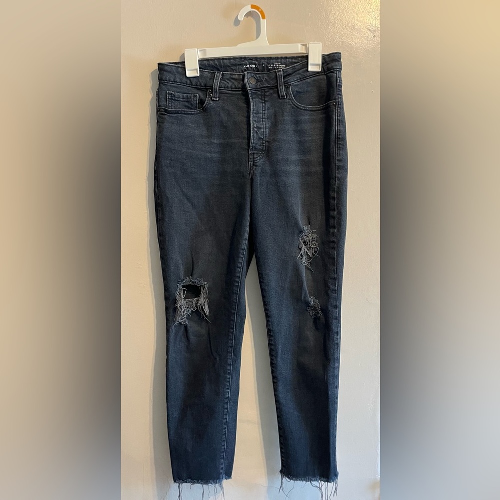 Old Navy High Rise O.G. straight Distressed Jeans
